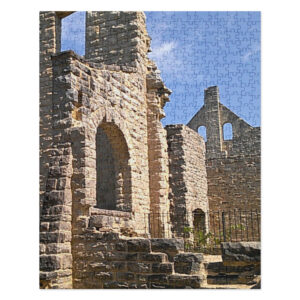 Remnants of a Dream Jigsaw Puzzle featuring an image of an old burned out castle.